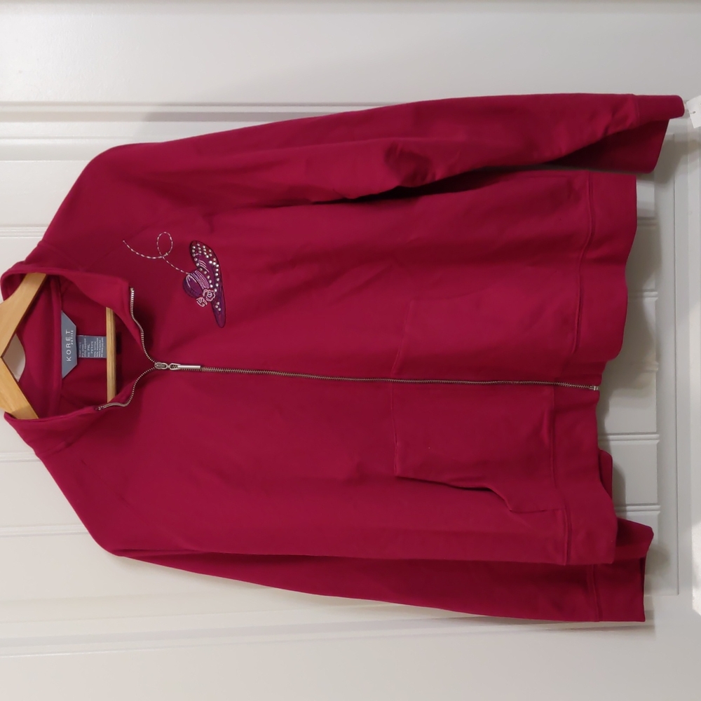 Koret Bedazzled Zip up Jacket